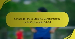 Cerințe de fitness, Stamina, Conștientizarea tactică în formația 3-4-2-1