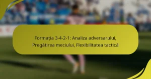 Formația 3-4-2-1: Analiza adversarului, Pregătirea meciului, Flexibilitatea tactică
